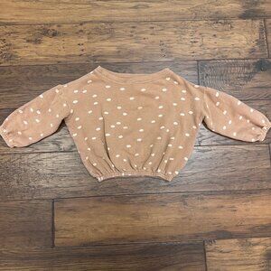 Rylee + Cru Spongey Knit Polka Dot Sweater/Sweatshirt
